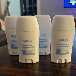 Set of Four White Deodorant Sticks